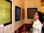 Khai mạc phòng trưng bày tranh, hoa sen giấy và chương trình Vu Lan